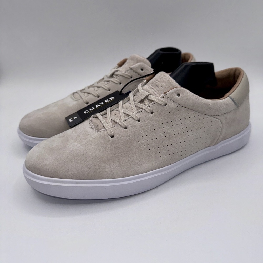 Travis Matthew Cuater Phenom Sneakers Men's Size 8.5 Light Khaki Suede